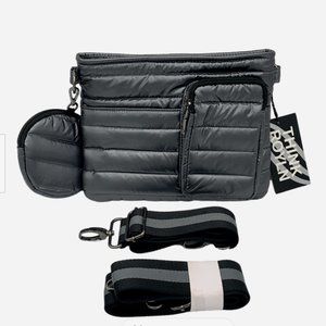 Think Royln Convertible Crossbody with Clip on Pouch Sidekick Pearl Gray - NWT